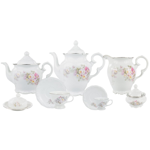 Aparelho de Chá e Café Porcelana Schmidt 53 peças - Dec. Vitoria 0397 em  Promoção na Americanas