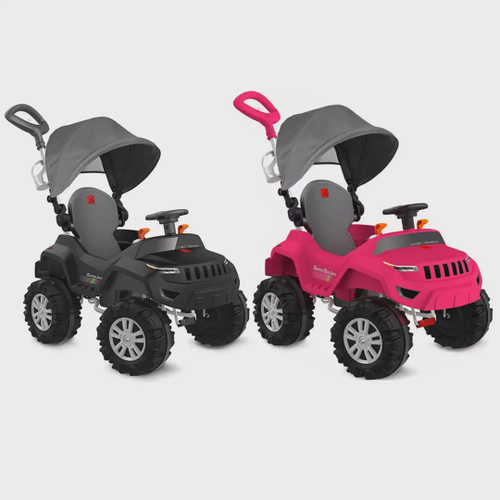 Triciclo Infantil Reclinável com Capota Velobaby Bandeirante - Le biscuit