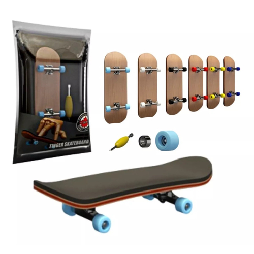 Kit 3 Mini Skates Dedo Fingerboard Para Dar Show Nas Pistas