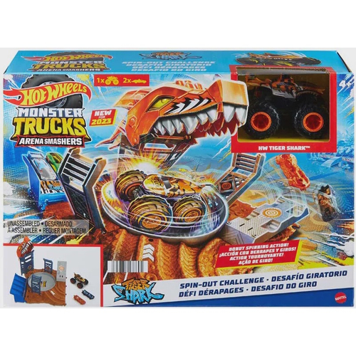 Pista Hot Wheels Monster Trucks Arena Smashers Desafio do Giro