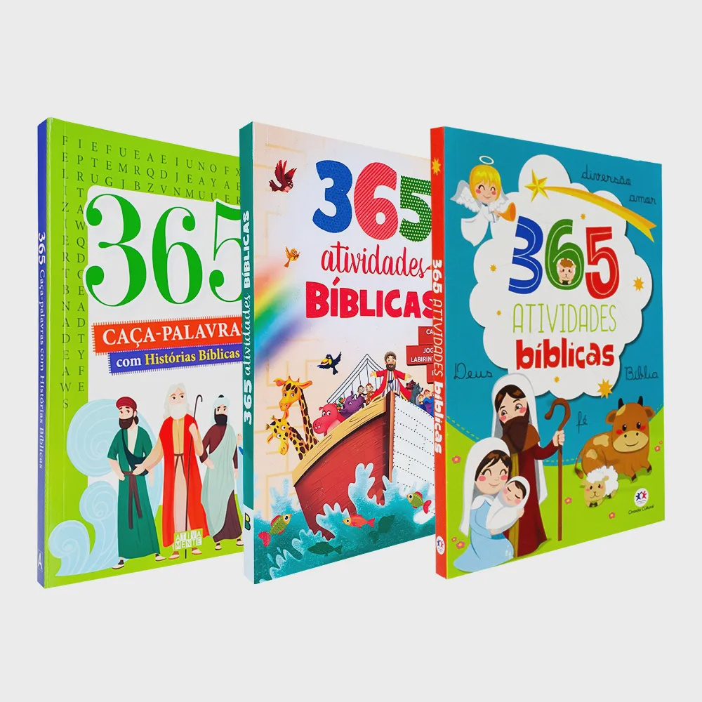 365 Caça Palavras Bíblico - Com Historias Bíblicas