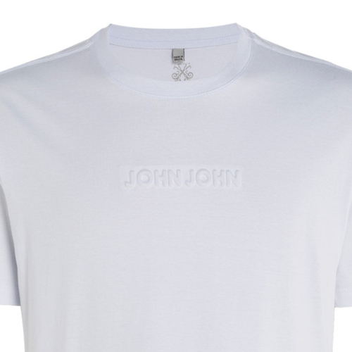 Camiseta John John Embossed Masculina Branca