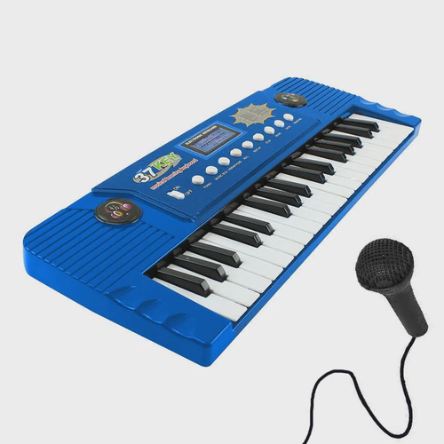 Teclado Musical Piano Infantil Com Microfone Iniciante 37 Teclas 6,  pianinho infantil 