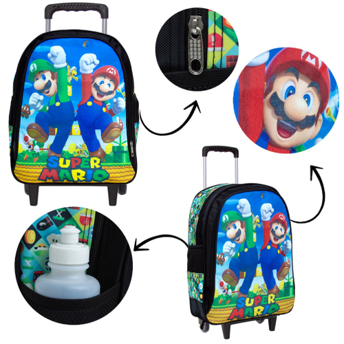 Mochila De Costas Super Mario Bros Tijolinho Jogo Escolar na Americanas  Empresas