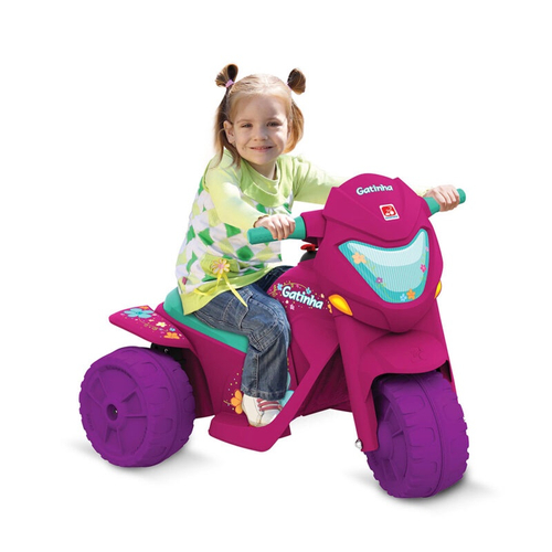 Moto Elétrica Motinha Infantil Banmoto Gatinha 2 Marchas 6v - Bandeirante  em Promoção na Americanas