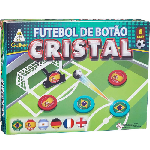 Jogo Futebol de Botão Cristal Brasil x Espanha Gulliver