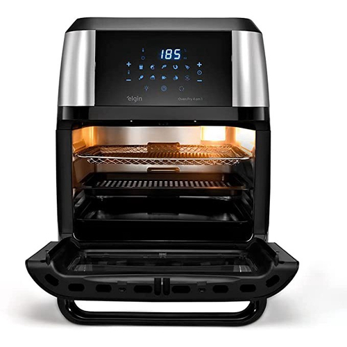 Fritadeira Forno Airfryer 12 Litros 110V Oven Fry 4 Em 1 Elgin Em ...