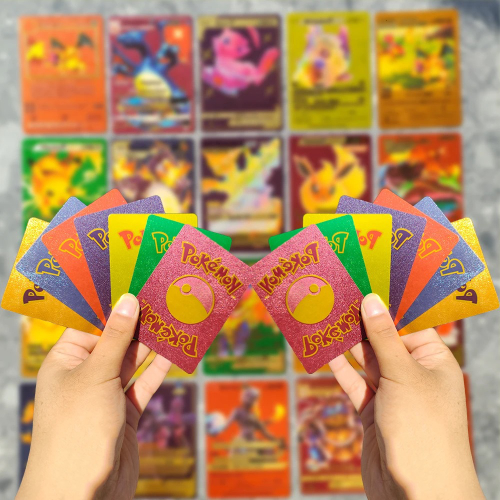 Deck de Pokémon com 55 Super Cartas Douradas de Ouro no Shoptime