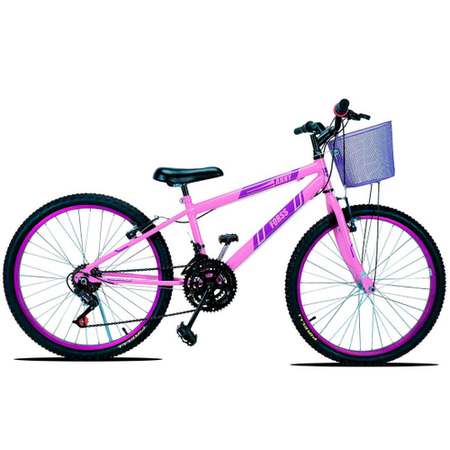 Bicicleta Aro 29 Gts Feel Freio À Disco 24 Marchas - Preto+Rosa