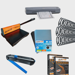 Kit Encadernadora, Plastificadora, Refiladora, Insumos Marpax 220V Menor preço em Kit Encadernadora, Plastificadora, Refiladora, Insumos Marpax 220V