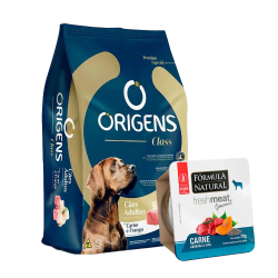 Kit Ração Origens Cães Class Adultos Carne e Frango - 15Kg + Brinde é boa?