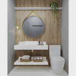 Bancada em Porcelanato 60/80/100cm Sem Cuba Darabas Agardi