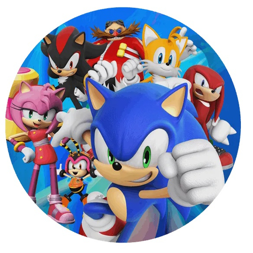 Painel de Festa Sonic - O Filme - 1,50x1,50m