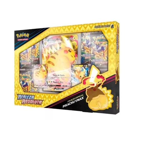 Pikachu Voador V-Max Foil Pokémon Carta Em Português 7/25 em Promoção na  Americanas