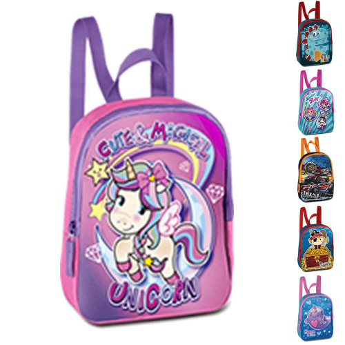 Bolsa Escolar Feminina Minnie Mouse Costa Creche Pre Escola