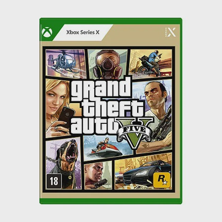 GTA 5 Grand theft Auto V Xbox Premium Mídia Física Lacrado