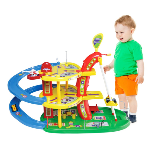 Kit Carro de Corrida Com Baby Garagem Infantil Para Crianças no Shoptime