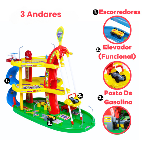 Kit Carro de Corrida Infantil Com Super Garagem 12 Peças em Promoção na  Americanas