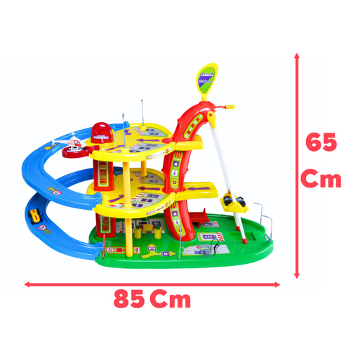 Pista De Carrinho Corrida Infantil Brinquedo Posto Gasolina