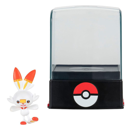 Pokemon - Figura 5cm Ataque Surpresa - Scorbunny + Poke Ball