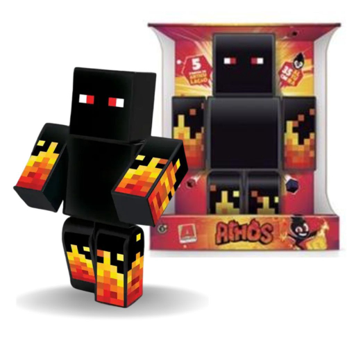 Boneco Athos 25cm - Minecraft - 3031219 Algazarra Brinquedos - Real  Brinquedos