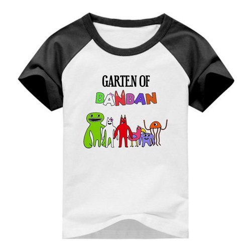 Camiseta Gamer Garden Of Banban Terror Game Personagens em