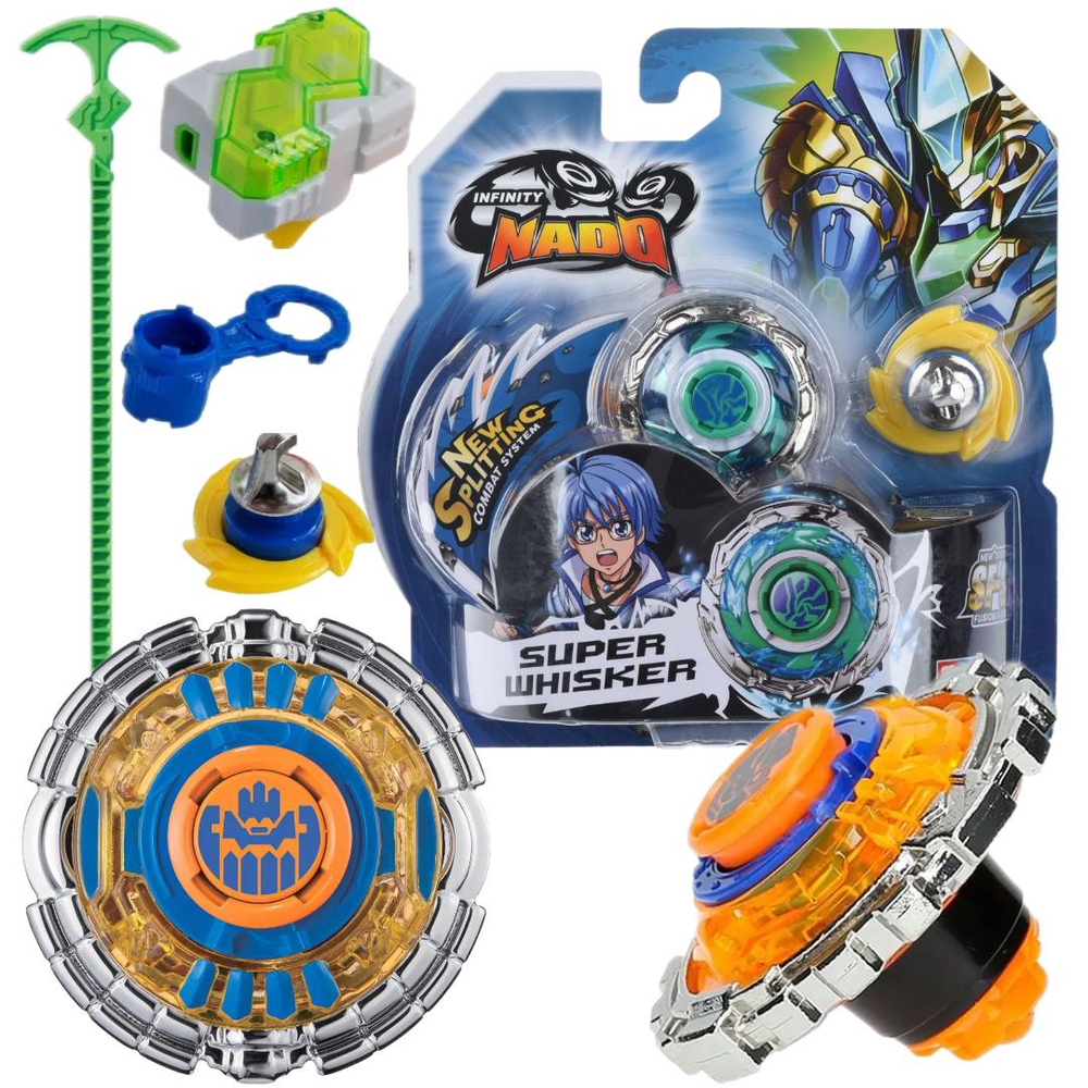 Beyblade C/ Lançador Peão Batalha Infinity Nado Pião Rápido