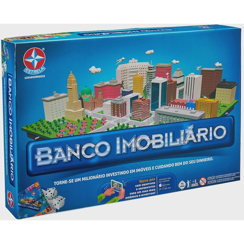 Jogo Banco Imobiliário com aplicativo