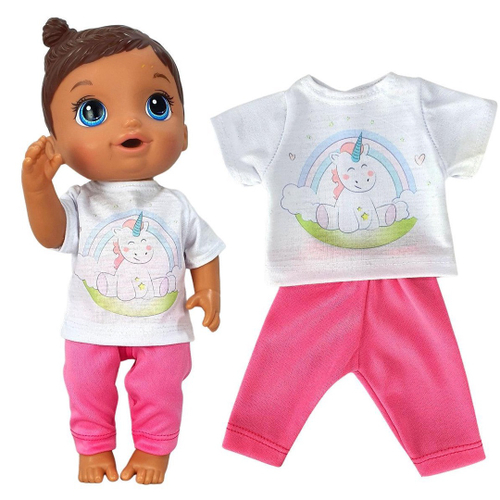 Kit Roupa De Boneca Para Baby Alive - Pijama Ovelhinha Rosa na Americanas  Empresas