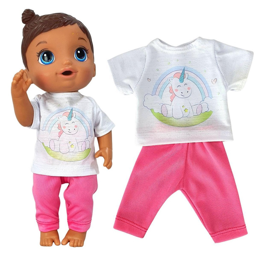 Roupa boneca Baby Alive Kit 5 peças Unicórnio - Pequena Stella - ateliê