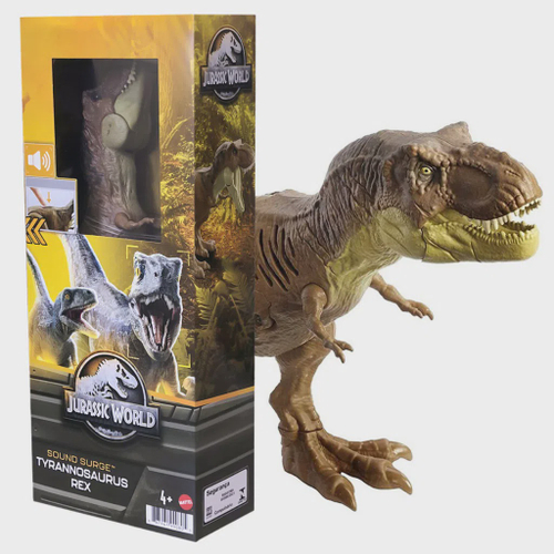 Jurassic World Dinossauro de Brinquedo T.rex Mordedora de Caza