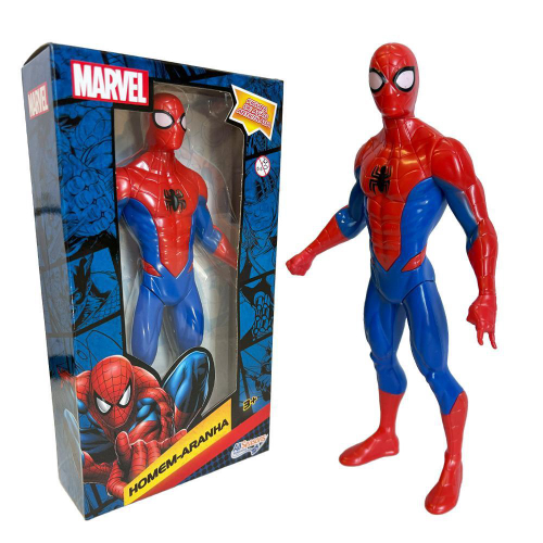 Boneco de Montar Super Herói - Homem Aranha Defensor Vermelho no Shoptime