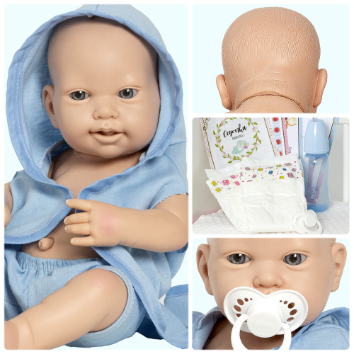 Boneco Bebê Reborn Menino 100% Silicone Principe Acessórios em Promoção na  Americanas