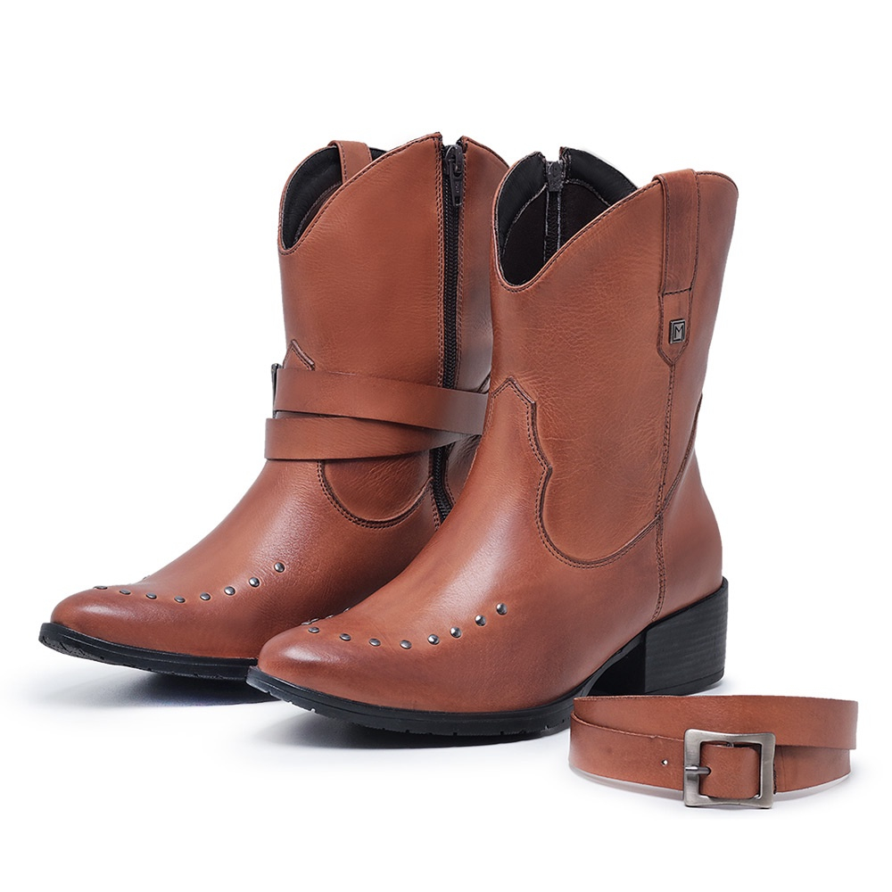 Bota estilo country feminina best sale cano curto