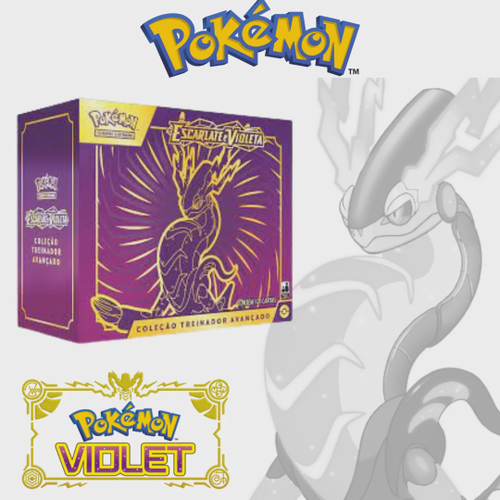 Box Pokémon Treinador Avançado Escarlate e Violeta miraidon em Promoção na  Americanas