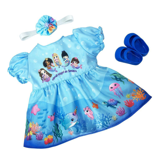 Kit Roupa Boneca Reborn Adora Mundo Mágico Das Sereias no Shoptime