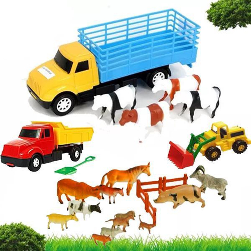 Trator Com Carreta Transporta Toras Brinquedo Da Fazenda em Promoção na  Americanas