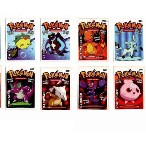 27 Cartas de Pokemon Gold Rainbow Cartinhas Douradas no Shoptime