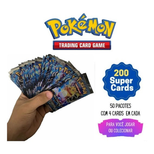 27 Cartas de Pokemon Gold Rainbow Cartinhas Douradas no Shoptime