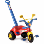 Triciclo Infantil Mototico com Empurrador - Bandeirante - Shop Coopera