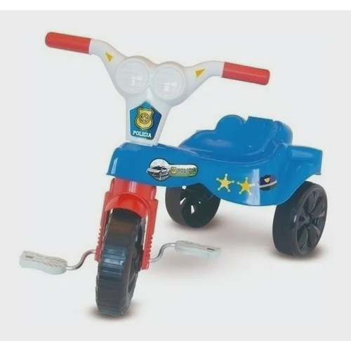 Triciclo Motoca Infantil Menino Policial Azul - Kepler