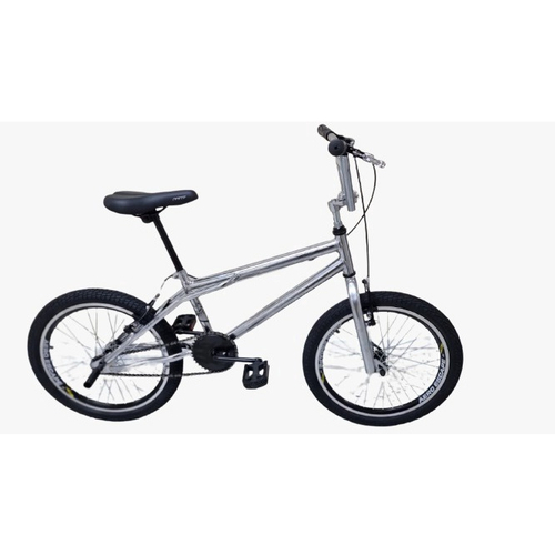 Bicicleta Aro 20 Menino Bmx Cross Freestyle Grau Infantil