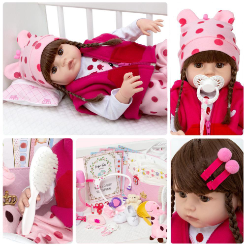 Boneca Bebe Reborn Silicone Girafinha