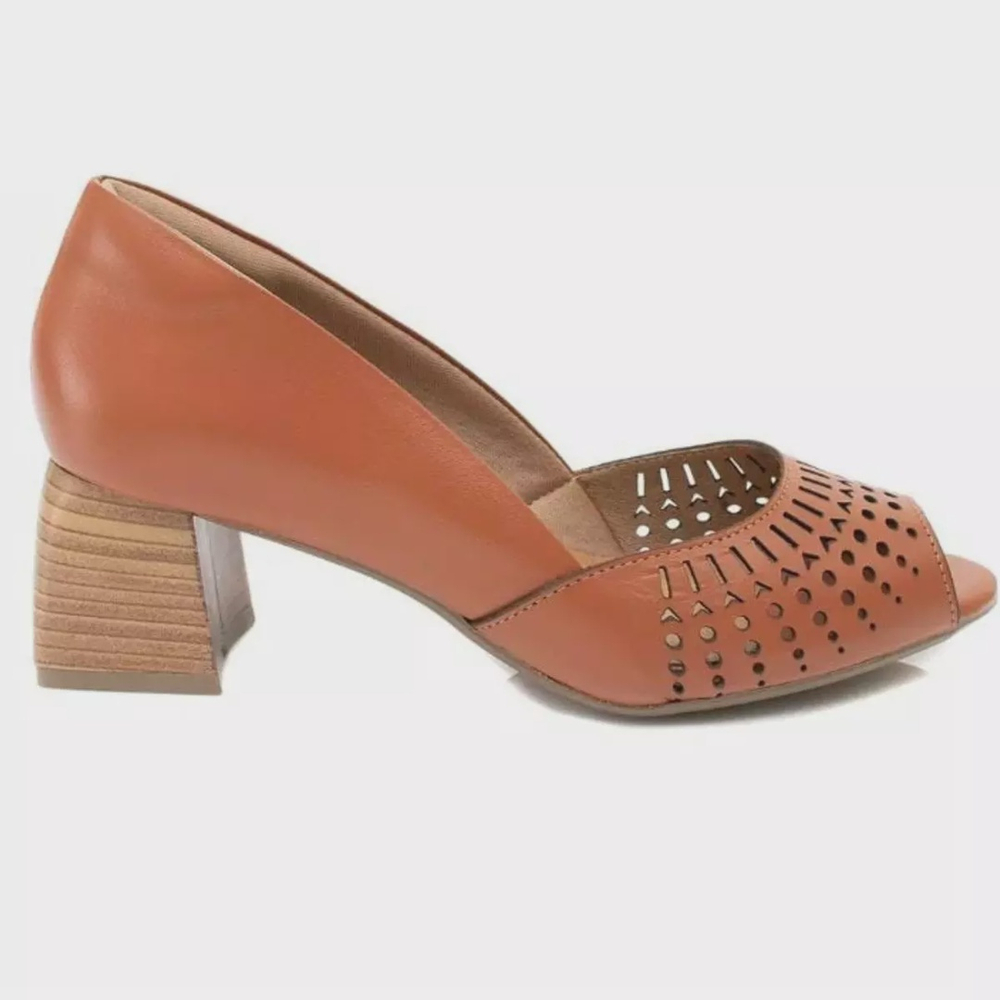 Peep toe hot sale vazado