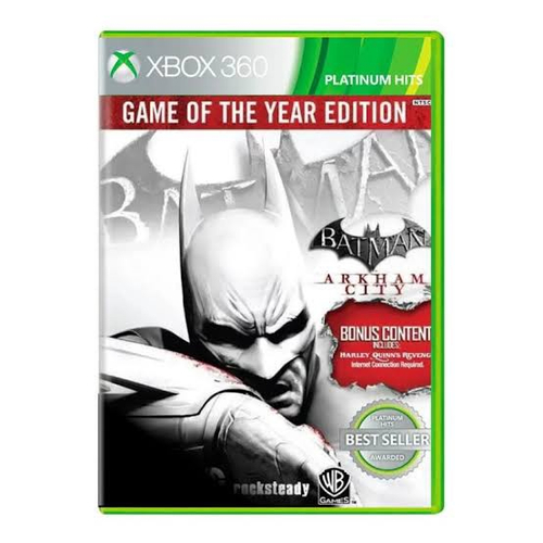 Jogo Batman Arkham City Game Of The Year Xbox 360 Legendado em