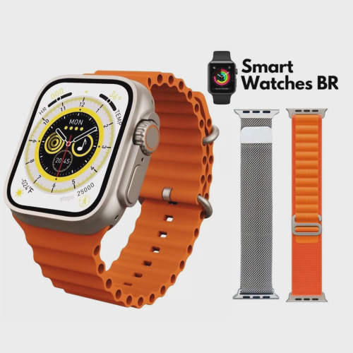 Novo Smartwatch Iwo U9 ultra 49MM series 9 Tela 2.2 gps siri nfc 2 Pulseiras Microwear em Promocao na Americanas