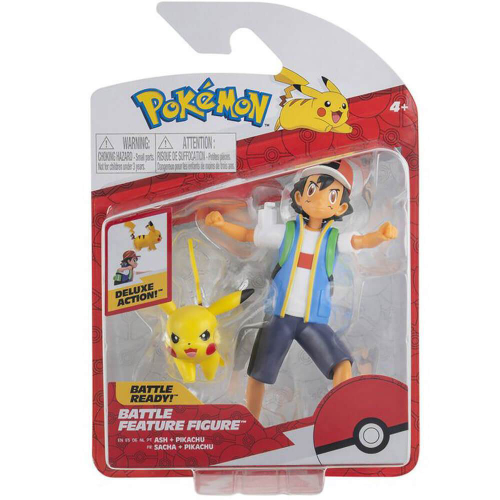 Brinquedo Pokemon Pikachu Articulado Na Pokebola Com Caixa