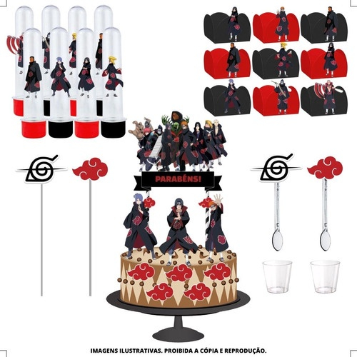 Kit Painel de Aniversário Naruto Shippuden 9 Itens em Promoção na Americanas