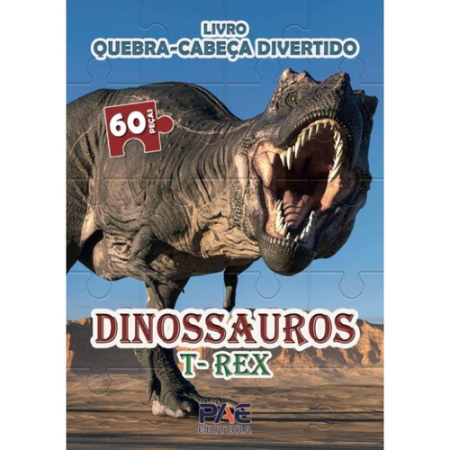 Jogo Quebra Cabeça Infantil Dino T-rex Dinossauro 150 Pçs