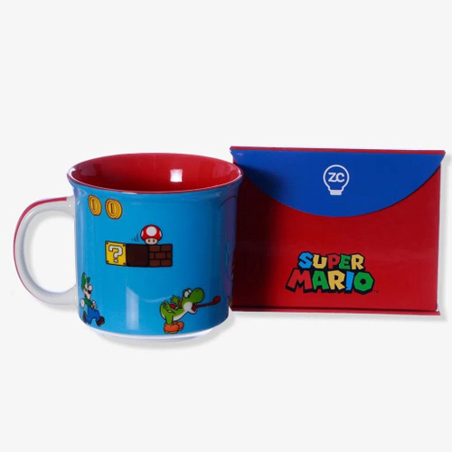 Caneca/Copo Super Mario Bros Resina 3D Jogo Mario